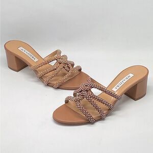 Aquazzura Crystal Leather Sandals size 36.5